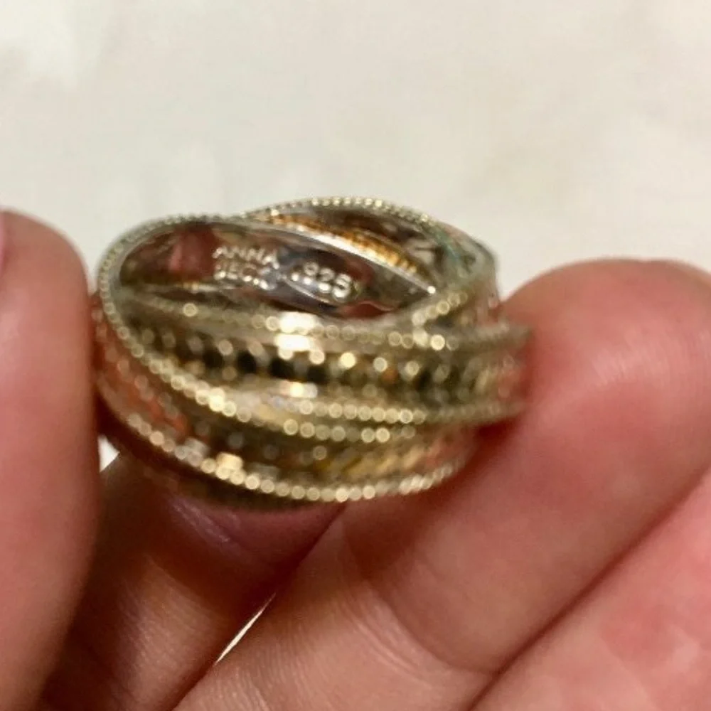 Anna Beck Twist Ring 925 18k GP